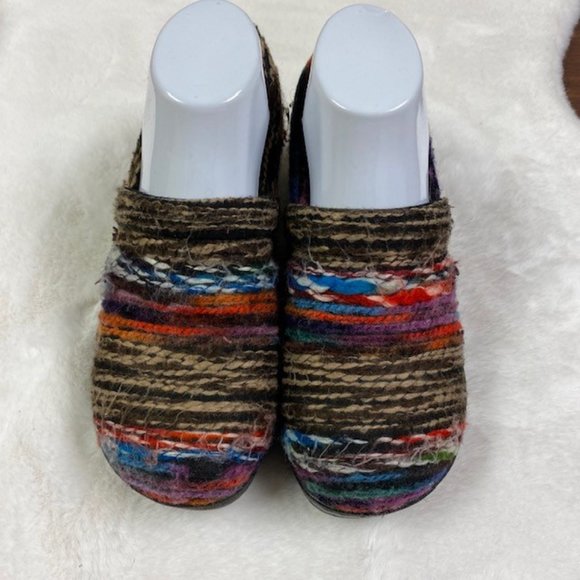 Unique B.O.C. Nadiyya Multicolor Yarn Clogs Size 8M‎ - Picture 2 of 11